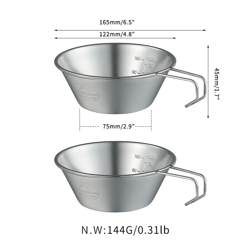 CampingMoon 304 Stainless steel Bowl