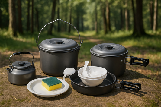 Aluminum Camping  Cooking Set For 7